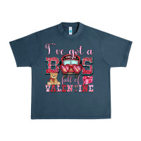 Midnight Navy i've got a bus full of valentine Urban Heavy Tee - OliviaCreatesArt