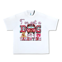 White i've got a bus full of valentine Urban Heavy Tee - OliviaCreatesArt