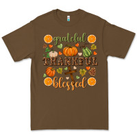 Cacao Grateful thankful blessed Premium Tee - NancyCooperArtShop