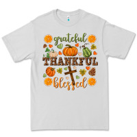 Dove Grey Grateful thankful blessed Premium Tee - NancyCooperArtShop