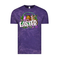 Cloud Purple happy easHappy Easter y'all Easter Day Vintage Tee - CowGirlArtShop