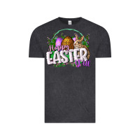 Vintage Black happy easHappy Easter y'all Easter Day Vintage Tee - CowGirlArtShop