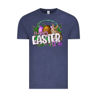 Vintage Denim happy easHappy Easter y'all Easter Day Vintage Tee - CowGirlArtShop