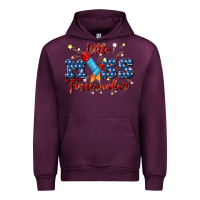 Mauve Wine little miss firecracker Urban Hoodie - JahusDesignShop