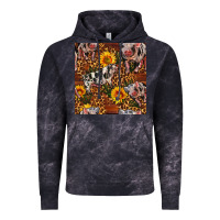 Cloud Black Western Spotted Pig With Sunflowers Seamless Vintage Hoodie - FaDigitalArtStudio