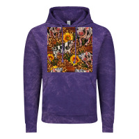 Cloud Purple Western Spotted Pig With Sunflowers Seamless Vintage Hoodie - FaDigitalArtStudio