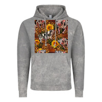 Cloud Rock Western Spotted Pig With Sunflowers Seamless Vintage Hoodie - FaDigitalArtStudio