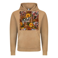 Vintage Camel Western Spotted Pig With Sunflowers Seamless Vintage Hoodie - FaDigitalArtStudio