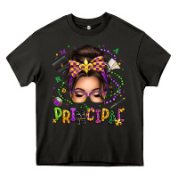 Asphalt mardi gras principal caucasian messy bun Heavy Core Tee - texasbilliewilder
