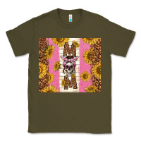 Army Green skull mom sunflowers Classic Tee - TumblerDesignByShophia