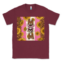 Burgundy skull mom sunflowers Classic Tee - TumblerDesignByShophia