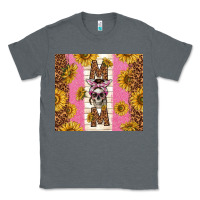 Charcoal Heather skull mom sunflowers Classic Tee - TumblerDesignByShophia