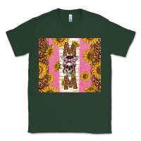 Sports Green skull mom sunflowers Classic Tee - TumblerDesignByShophia
