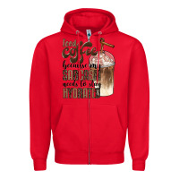 Red iced coffee because my sarcasm needs to stay hydrated Zipper Hoodie - BarkalooDesign