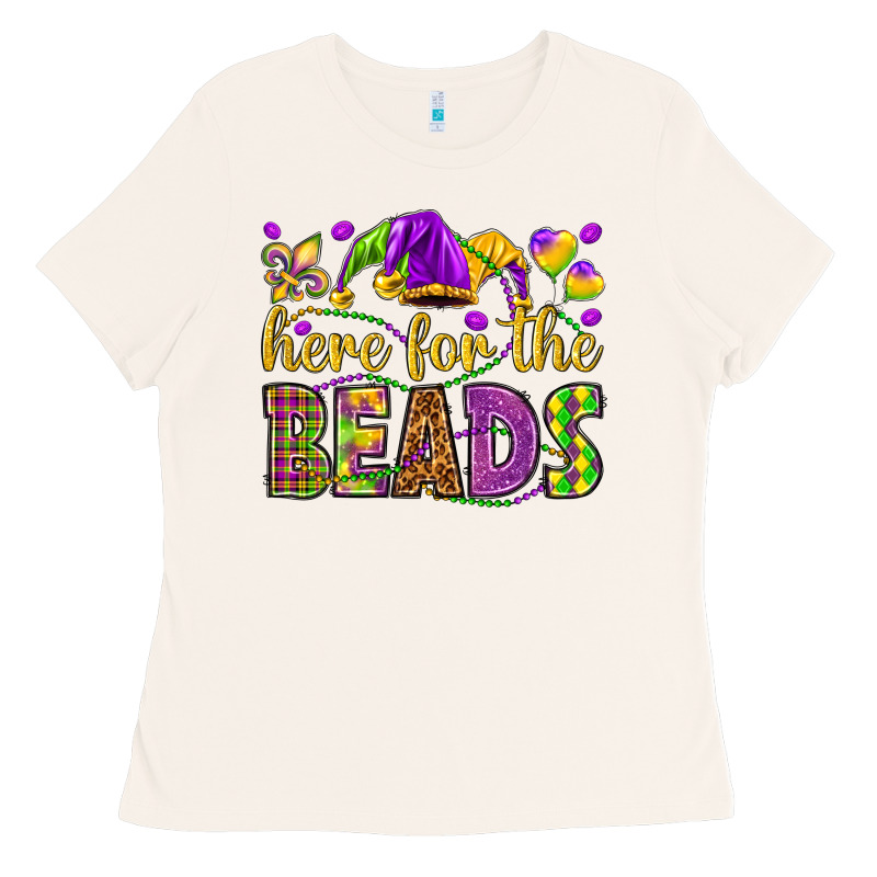 Here For The Beads Ladies Tee by HowdyJamesFarm | Teevron