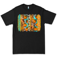 Black Fall Pumpkin brushstrokes Premium Tee - NancyCooperArtShop