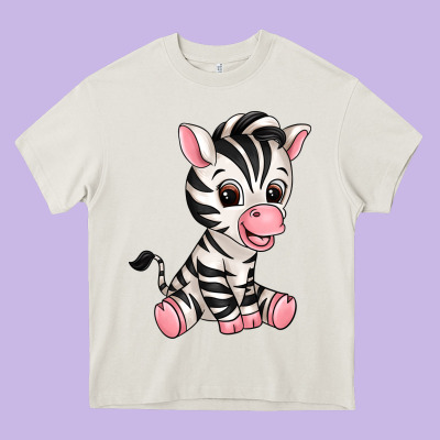 Zebra Heavy Core Tee Designed By Texasbilliewilder