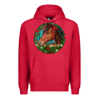 Cardinal Western Horse Christmas Premium Hoodie - RanaPortraitStore