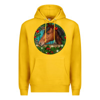 Lemon Western Horse Christmas Premium Hoodie - RanaPortraitStore