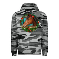 Slate Camo Western Horse Christmas Premium Hoodie - RanaPortraitStore