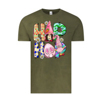 Vintage Olive Hop hop Easter gnomies Easter Day Vintage Tee - CowGirlArtShop