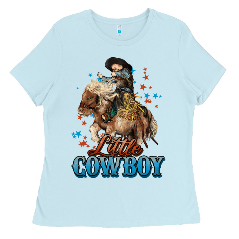 Little Cowboy Midilli Horse Kid Boy Ladies Tee by HowdyJamesFarm | Teevron