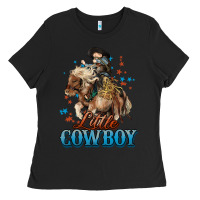 Black Little Cowboy Midilli Horse kid boy Ladies Tee - HowdyJamesFarm