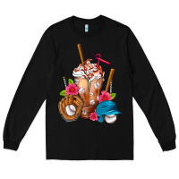 Black Baseball Frappe Long Sleeve Tee - FaDigitalArtStudio