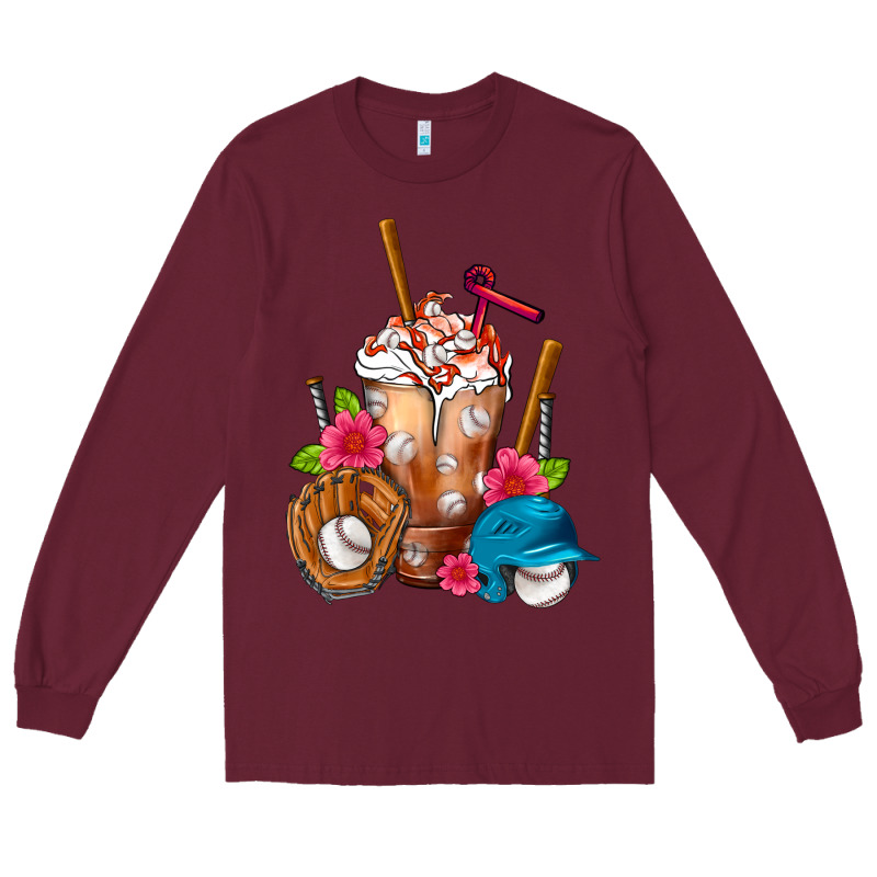 Baseball Frappe Long Sleeve Tee by FaDigitalArtStudio | Teevron