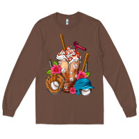 Chestnut Baseball Frappe Long Sleeve Tee - FaDigitalArtStudio