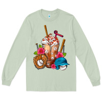 Matcha Baseball Frappe Long Sleeve Tee - FaDigitalArtStudio