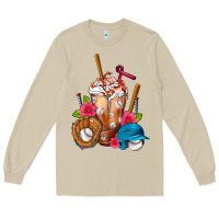 Mushroom Baseball Frappe Long Sleeve Tee - FaDigitalArtStudio