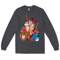 Smoke Baseball Frappe Long Sleeve Tee - FaDigitalArtStudio