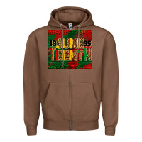 Chestnut juneteenth 1865 tumbler Zipper Hoodie - BarkalooDesign