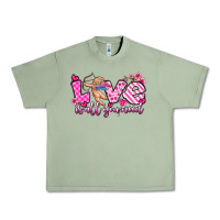 Oil Green love is all you need Urban Heavy Tee - OliviaCreatesArt