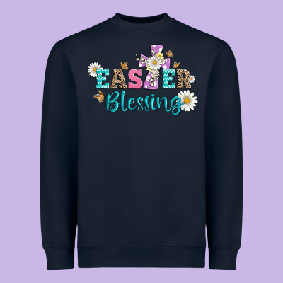 Easter Blessing With  Cross Heavyweight Sweatshirt Designed By Artiststas