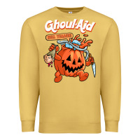 Antique Gold cool ghoul aid funny ghoul pumpkin cute meme halloween t shirt Premium Sweatshirt - maiPhamDesign