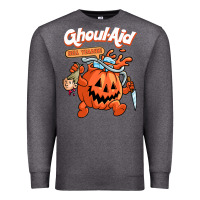 Charcoal Heather cool ghoul aid funny ghoul pumpkin cute meme halloween t shirt Premium Sweatshirt - maiPhamDesign