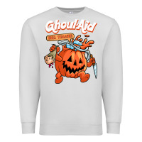 Dove Grey cool ghoul aid funny ghoul pumpkin cute meme halloween t shirt Premium Sweatshirt - maiPhamDesign