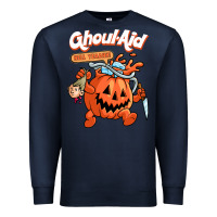 Navy cool ghoul aid funny ghoul pumpkin cute meme halloween t shirt Premium Sweatshirt - maiPhamDesign