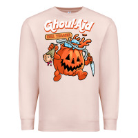 Pale Pink cool ghoul aid funny ghoul pumpkin cute meme halloween t shirt Premium Sweatshirt - maiPhamDesign