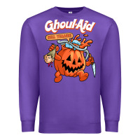 Purple cool ghoul aid funny ghoul pumpkin cute meme halloween t shirt Premium Sweatshirt - maiPhamDesign