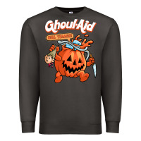 Smoke cool ghoul aid funny ghoul pumpkin cute meme halloween t shirt Premium Sweatshirt - maiPhamDesign