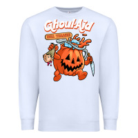 White cool ghoul aid funny ghoul pumpkin cute meme halloween t shirt Premium Sweatshirt - maiPhamDesign