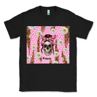 Skull Mom Pink Glitter With Daisy Classic Tee | Teevron