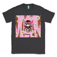 Smoke skull mom pink glitter with daisy Classic Tee - TumblerDesignByShophia