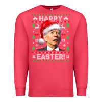 Cardinal Santa Joe Biden Happy Easter Ugly Christmas Premium Sweatshirt - maiPhamDesign