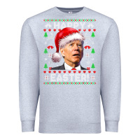 Heather Grey Santa Joe Biden Happy Easter Ugly Christmas Premium Sweatshirt - maiPhamDesign