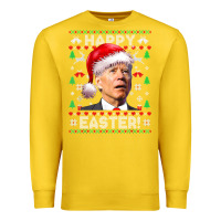 Lemon Santa Joe Biden Happy Easter Ugly Christmas Premium Sweatshirt - maiPhamDesign