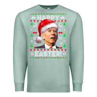 Seafoam Santa Joe Biden Happy Easter Ugly Christmas Premium Sweatshirt - maiPhamDesign